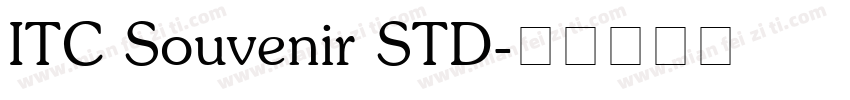 ITC Souvenir STD字体转换